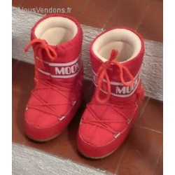 Moon Boots rouge 27-30