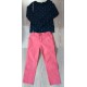 Ensemble pantalon T-shirt manches longues fille