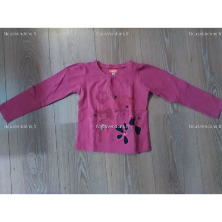 T-Shirt rose fushia brodé Marese (5ans)