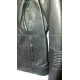 Blouson en cuir Noir