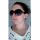 Lunettes de soleil noires: Fossil