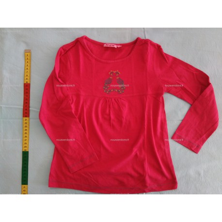 T-Shirt Manches Longues rouge, 8 ans (NKY)