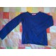 pull bleu lurex (Kiabi)