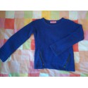 pull bleu lurex (Kiabi)