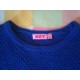 pull bleu lurex (Kiabi)